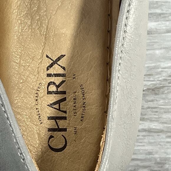 CHARIX Men’s Gray Leather Slip On Loafer Shoes Size EU 45 US 10.5 - Picture 6 of 9